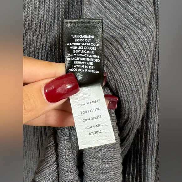 Torrid NWT Plus Size Gray Rib Button Front Bodycon Midi Dress Women’s Size 3X - Picture 9 of 12